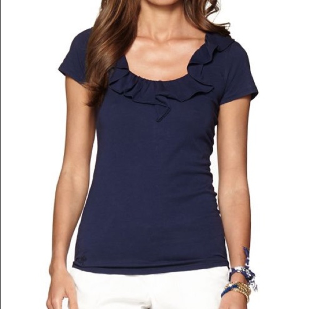 Lilly Pulitzer Casey Ruffle Top